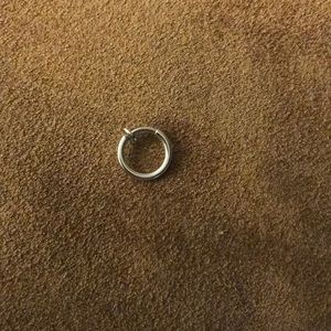 Single silver cuff
